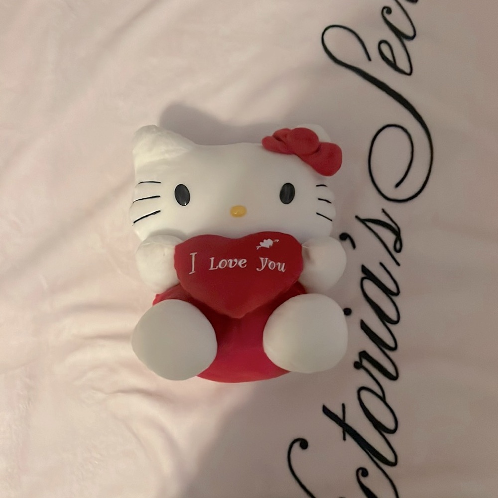 Vintage old Valentines Hello Kitty “i love you” stuffed animal .